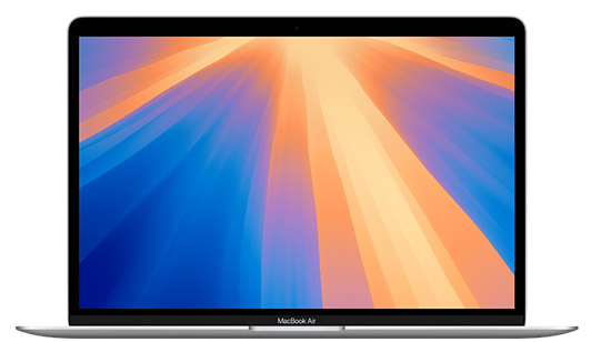 MacBook Air 13″ (2017) Intel Core i5 (5. generace / Broadwell), 2 CPU, 4 GB/128 GB SSD Silver